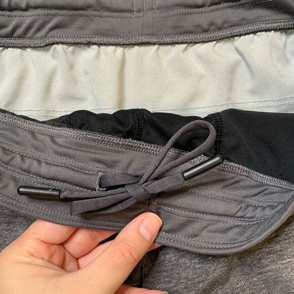 Lululemon Shorts Mens M Medium Grey THE Linerless Training Elastic Waistband - Picture 4 of 13